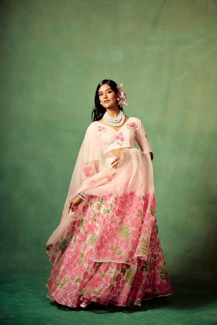Silk Printed Lehenga - MYLUXURY LANE ENTERPRISE